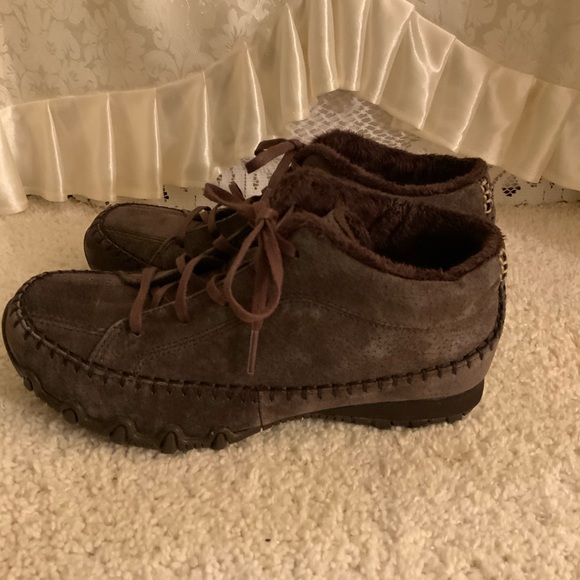 SKETCHERS WOMENS MOCCASIN LACE UP ANKLE BOOTS - Picture 5 of 8